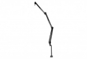 Deluxe Microphone Arm and Riser System (Black and Gold)