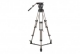 Professional Aluminum Tripod System with Floor-level Spreader for ENG Setups