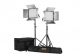 Rayden 1 x 1 Bi-Color (3200K-5600K)2-Point Panel LED Light Kit w/ Gold & V-Mount