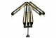 Triple Deluxe Microphone Arm and Riser System (Black and Gold)