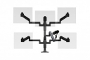 Ultima Five Monitor Arm & Microphone Boom SMS Package (4-14 lb Load)