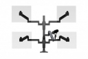 Ultima Quad Monitor Arm & Microphone Boom SMS Package (4-14 lb Load)